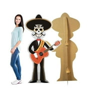 Advanced Graphics 68 x 36 in. Day of The Dead Guitar Player Cardboard Standup