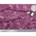 thumbnail image 2 of Soimoi Velvet Fabric Floral & Paisley Printed Fabric 1 Yard 58 Inch Wide, 2 of 3