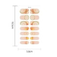 thumbnail image 2 of 2024 New Easy To Removal DIY NAil Art Making Glittering 14 Strips Semi Cured Gel Nail Stickers Gel Full Nail Wraps French Oil Film Nail Sticker Gel Nail Polish Strips QX-02, 2 of 7
