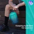 thumbnail image 2 of GEDUX 64oz Half Gallon Motivational Water Bottle with 2 Lids (Chug and Straw), BPA Free Sports Drink Water Jug with Time Marker for Camping Sports Workouts and Outdoor Activity, 2 of 7