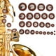thumbnail image 2 of Almohadilla de saxofón Jadeshay 25 piezas de cuero para saxofón de varios tamaños, 2 of 8