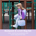 thumbnail image 2 of J World Boys And Girls Junior Backpack With Lunch Box For School, Purple, 2 of 7