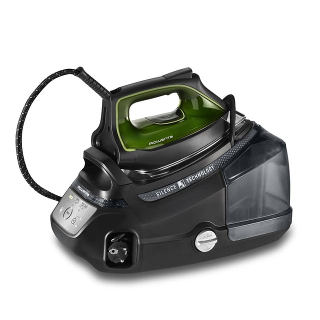 Plancha a Vapor Rowenta Silence Steam PRO Negra con Caldera Silenciosa y Tecnología Eco Intelligence