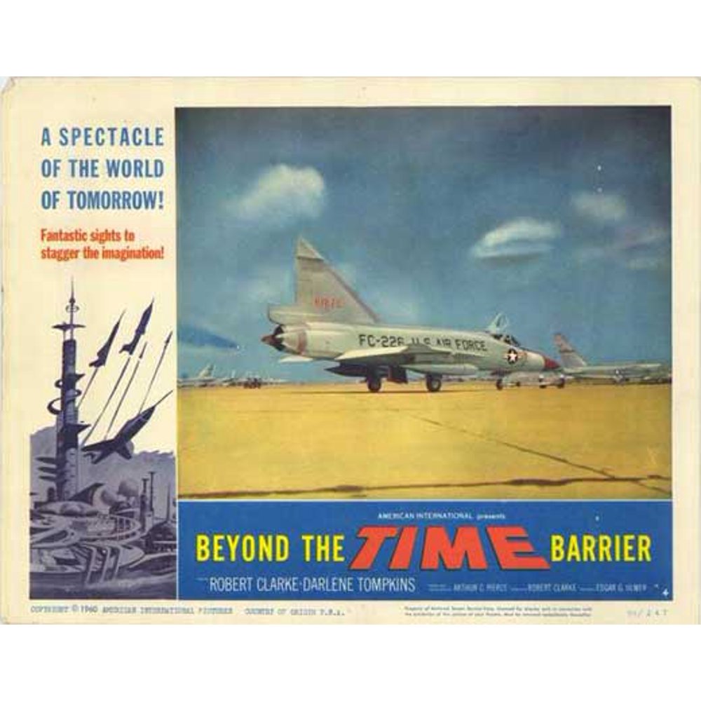 Beyond the Time Barrier movie POSTER (Style C) (11" x 14") (1960