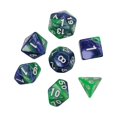 thumbnail image 3 of 7 Pieces Polyhedral Dices Set d6 d4 d8 d10 Durable Board Game Props for Card Game Cafe Blue Green, 3 of 7