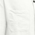 thumbnail image 7 of Havenx Men's Cotton Linen Shirts Button Down Long Sleeves Hooded Shirt with Pockets Hoodie Retro Casual Lightweight Summer Beach Tops,White S, 7 of 7