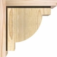 thumbnail image 3 of 8"W x 10"D x 10"H Alpine Rough Sawn Corbel w/Backplate, Douglas Fir, 3 of 9