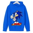 thumbnail image 4 of Sudadera con capucha de Sonics con figura de juego, sudadera con estampado de dibujos animados, manga larga, holgada, hombros caídos, estilo otoñal, regalo de cumpleaños, 4 of 5
