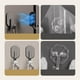 thumbnail image 4 of Gancho magnético para refrigerador, sin perforaciones, para puerta de lavado doméstica, gancho trasero, multifuncional, grueso, fuerte succión, reutilizable, una pareja, 4 of 9