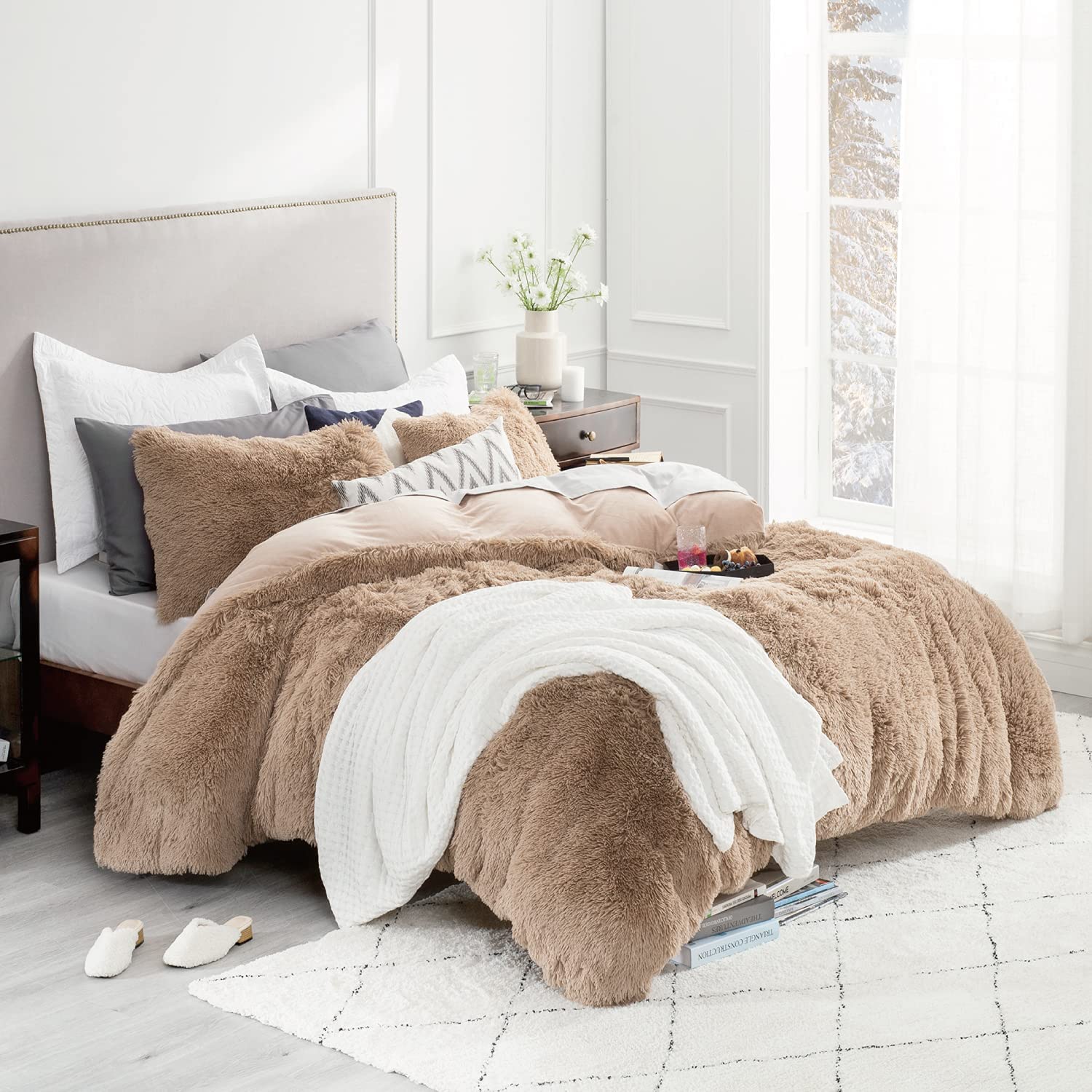 how to make a comforter fluffy