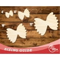thumbnail image 3 of Unfinished Wood Farfalle Pasta| DIY Craft Cutout 20" / 1/8", 3 of 3