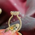 thumbnail image 2 of Diamond Engagement Ring IGI GIA Lab Grown Cushion Cut 2.80 Carat 18K Yellow Gold Gift For Her , 11, 2 of 2