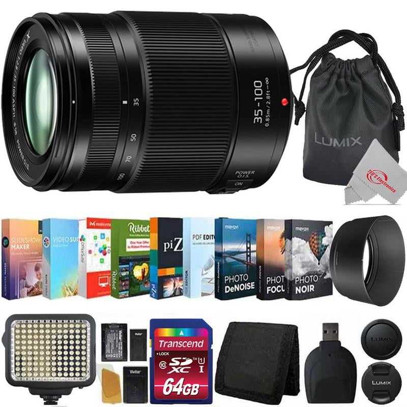 Panasonic Lumix G X Vario 35 100mm F2 8 Ii Power Ois Lens Black 64gb Accessory Kit Walmart Com Walmart Com Panasonic Lumix G X Vario 35 100mm F2 8 Ii Power Ois Lens Black 64gb Accessory Kit Walmart Com Walmart Com