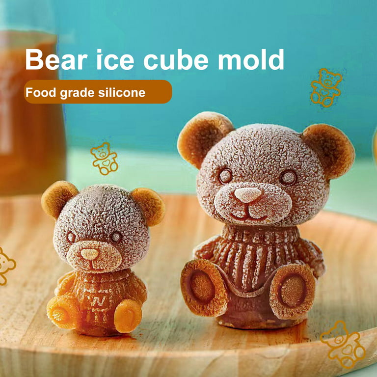 Bear Ice Cube Mold Ice Cube Trays Mold 3d Diy Bear Ice Cube For