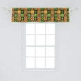 thumbnail image 2 of Ambesonne African Window Valance, Trippy, 42" x 12", Multicolor, 2 of 3