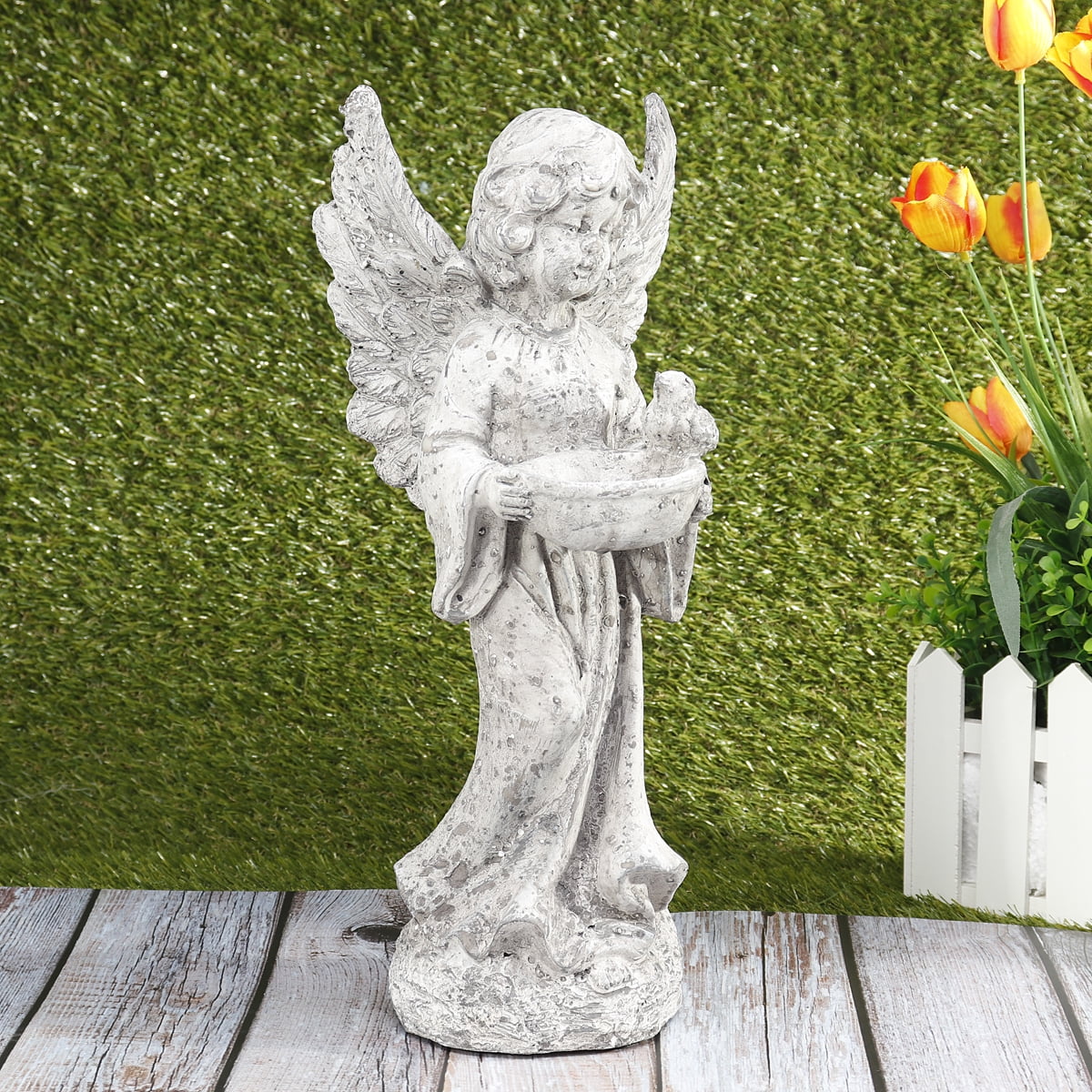Cherub Angel Garden Ornament Statues Figurine Home Decor Gift Sculpture