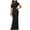 Black, variant on Women's Elegant Sleeveless Off Shoulder Bodycon Long Formal Party Evening Dress Womens Petite Dresses And Formal Dresses Satin Prom Dress Dress Gown for Women Womens Gown Dress You Wear to A Wedding