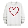 thumbnail image 5 of PNTUTB Casual Crew Neck Long Sleeve Sweatshirts for Men Classic Loose Pullover with Fashion Valentine's Day Print, 5 of 6
