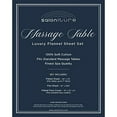 Saloniture 3Piece Flannel Massage .. Table Sheet Set .. Soft Cotton