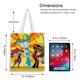 thumbnail image 5 of My Life as a Teenage Robot Bolso de tela con estampado de lienzo para mujer, bolsa de compras reutilizable y estética, con cremallera interior, regalo para mujer, 35 × 40 cm., 5 of 6