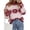 Burgundy Flower, variant on PRETTYGARDEN Women's Floral Crewneck Sweater Knit Pullover Loose Fit, Chunky Knit Sweaters Tops, Dressy Casual Work Vacation Holiday Outfits, Womens Fall Fashion, Winter Clothes