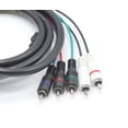 thumbnail image 2 of THE CIMPLE CO - RCA Component Audio Video Cable - Quality Plated - 3 pk 12 FT - 720p 1080i, 2 of 8