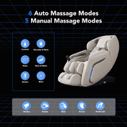 Titan Cosmo Zero Gravity Full Body Massage Chair with Heat – Beige
