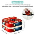 thumbnail image 5 of Ladybird Square Portable Jewelry Box Organizer for Rings, Earrings, Necklaces, Bracelets - Travel Must-Have for Girls and Women, 5 of 6
