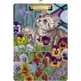 thumbnail image 1 of FMSHPON Cat ButterflyFlower Clipboard Hardboard Wood Nursing Clip Board and Pull for Standard A4 Letter 13x9 inches, 1 of 7