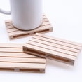 thumbnail image 4 of NUOLUX 2Pcs Household Decor Wooden Heat Resistant Coasters for General Users, 4 of 8