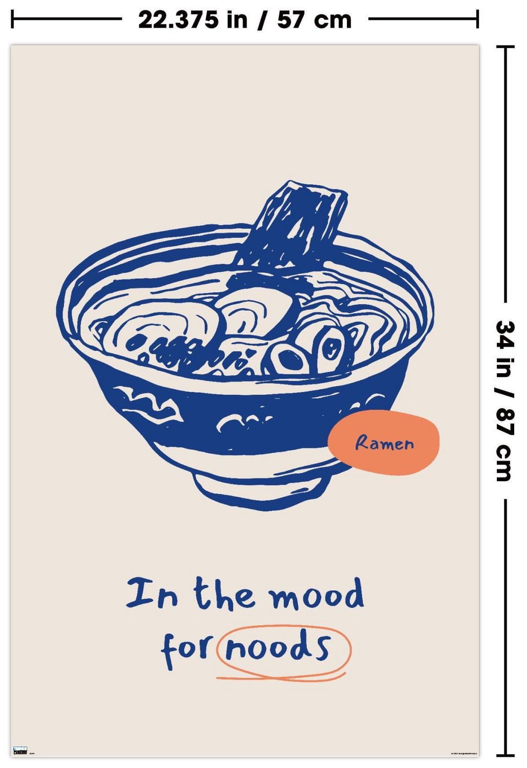 In The Mood For Noods Wall Poster, 22.375" x 34"