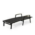 GDF Studio Joy Outdoor Aluminum Adjustable Chaise Lounges, Set of 2