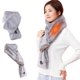 thumbnail image 1 of Bufanda calefactada con 3 niveles de temperatura, almohadilla térmica para el cuello alimentada por USB para hombres y mujeres, forro polar gris suave, tamaños 13x80cm y 13x160cm, 1 of 7