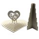 thumbnail image 5 of leyfeng 7 niveles de madera en forma de corazón I L-ove You Wedding Chocolate Display Stand Party Centerpiece, 5 of 8