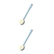 thumbnail image 2 of Yuarrent Cepillo de baño Mango largo Plástico Espalda Brazo Piernas Exfoliante Piel Ducha Depurador Baño doméstico Cuidado limpio Azul Azul 2piezas Yuarrent CBP312689, 2 of 6
