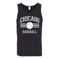 thumbnail image 2 of Wild Bobby City of Chicago CHI American Baseball Fantasy Fan Sports Men's Tank Top, Black, 3X-Large, 2 of 6