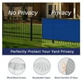thumbnail image 3 of Privacy Fence Screen Heavy Duty Windscreen Fencing Mesh Fabric Shade Net Cover with Brass Grommtes for Outdoor Wall Garden Yard Pool Deck, 6'x14' Blue, 3 of 7