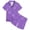 Purple, variant on TBWNWG Girls Sleepwear & Robes Comfortable Satin Pajama Set for Kids with Ocean Bow Print - for Daily Casual Wear and Relaxing,Size 2-3 Years