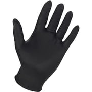 Genuine Joe, GJO15375, Pwdr Free 6 mil Industl Nitrile Gloves, 100 / Box, Black