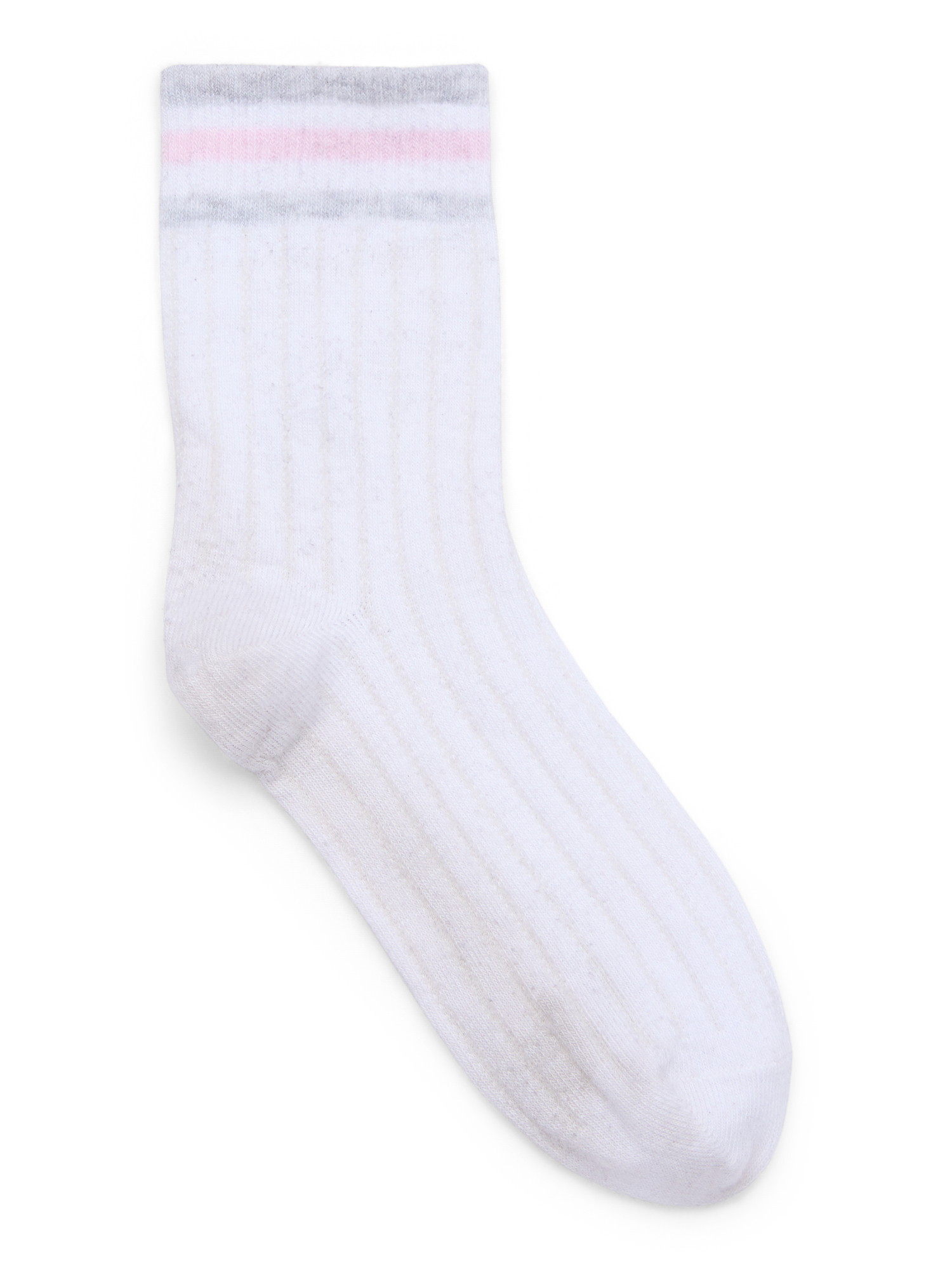 No Boundaries Fashion Pointelle Mid-Crew Socks, 6-Pack, Women's, Shoe Sizes 4-10