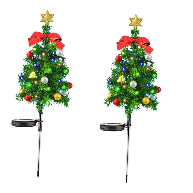 Luces solares para de Navidad, dos modos de trabajo para exteriores, estaca de jardín, 12 LED, luces navideñas para vacaciones, Patio, Zulema Luz exterior