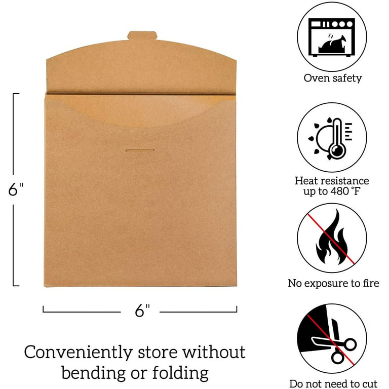 Unbleached 10x10 Parchment Paper Squares (200 sheets) - Exact Fit