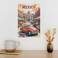thumbnail image 3 of Mexico City Vintage City Travel Poster with Warm Watercolor Tones And Historical Beauty Canvas Poster, 3 of 8
