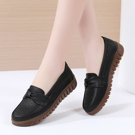 Xysaqa Ballets Flats Shoes for Women  Ballets Shoes for Girls Women s Versatile Flat Shoes Soft Bottom Large Size Casual Color Shoes Leather Shoes Female Zapatos Mujer Savings!