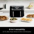 thumbnail image 2 of Ninja® Foodi® 6-in-1 Smart 10-qt. 2-Basket Air Fryer, 2 of 24