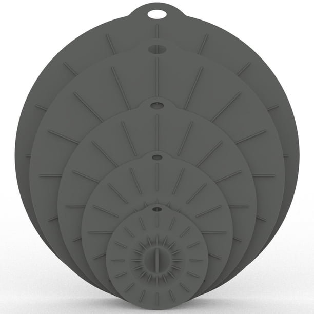 Tapa de silicona para conservación de alimentos Tapa para taza de sellado Tapa para tazón Tapa para olla Tapa de silicona para vacío Tapa de silicona para conservación de cinco piezas