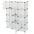 thumbnail image 4 of UWR-Nite Portable Storage Cubes - 14" x14" Cube (12 Cubes)-More Stable Cube Shelves with Doors, Modular Bookshelf Units, Clothes Storage Shelves, Room Organizer for Cubby Cube, White, 4 of 9