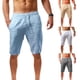thumbnail image 2 of Pantalones cortos de lino y algodón para hombre, Shorts transpirables para playa, correr, Fitness, de secado rápido, para baloncesto, 2 of 4
