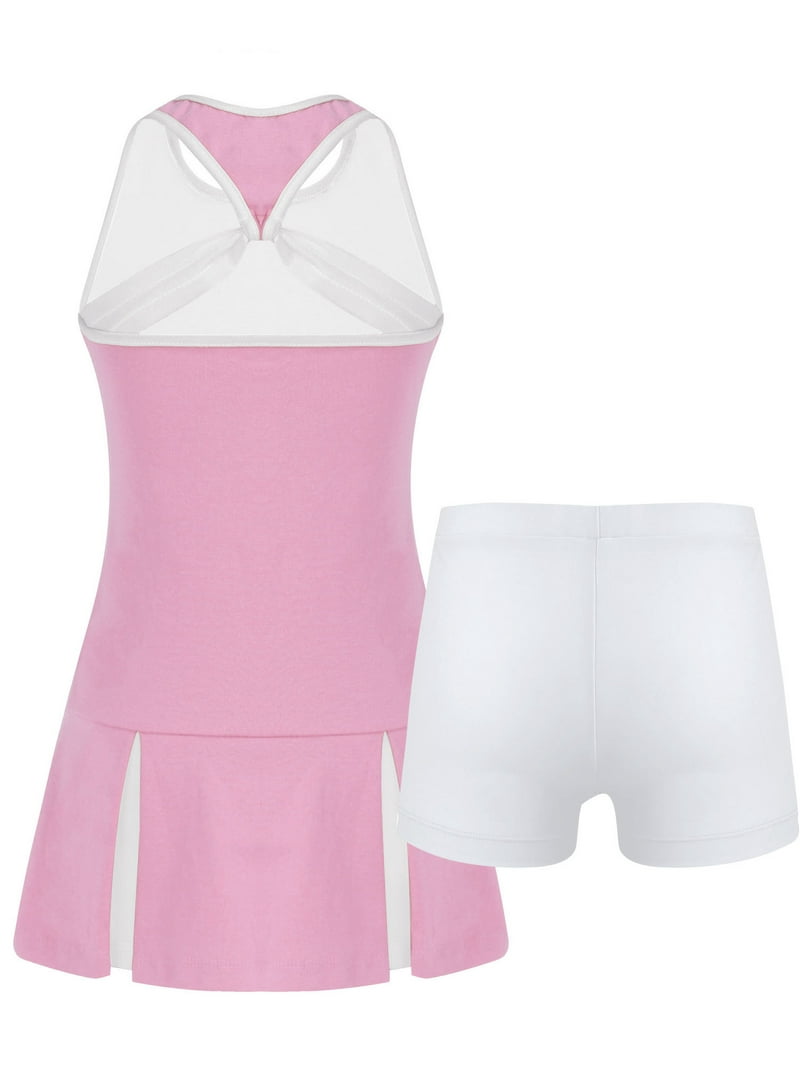 Chictry Kids Girls Golf Tennis Dress with Shorts Outfit Solid Color Sleeveless Sports Dress Pink 14 - Walmart.com Chictry Kids Girls Golf Tennis Dress with Shorts Outfit Solid Color Sleeveless Sports Dress Pink 14 - Walmart.com