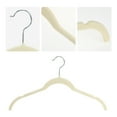 thumbnail image 3 of Unique Bargains Velvet Non-Slip Durable Space Saving Clothes Hangers 10 Packs Khaki, 3 of 6